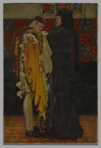 Król do księcia Walii: autorstwa Edwin Austin Abbey