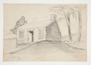 Najstarszy dom w Ellicotts Mills autorstwa Edwin Austin Abbey