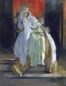 Królowa w "Hamlecie" autorstwa Edwin Austin Abbey
