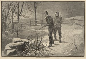 Śledzenie królików autorstwa Edwin Austin Abbey