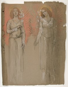 Dwa Anioły autorstwa Edwin Austin Abbey