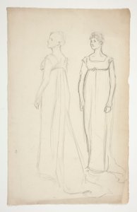 Dwa studia kobiety w grecko-rzymskim stroju autorstwa Edwin Austin Abbey