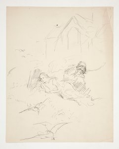 Niezidentyfikowana ilustracja autorstwa Edwin Austin Abbey