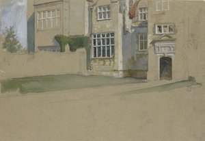 Widok angielskiego domu autorstwa Edwin Austin Abbey