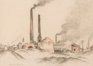 Cegielnia (pastel na papierze)