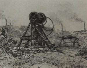 Winding Gear (węgiel na papierze)