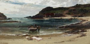 Przystań pod wzgórzem (Anglesey) autorstwa Edwin Ellis