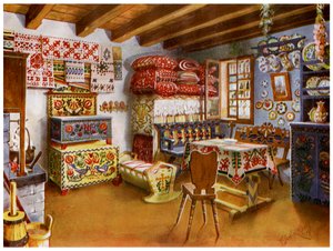 Austro-węgierskie meble chłopskie, 1911-1912.