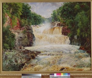 Wodospad Jaskółczy, Bettws-y-Coed, Północna Walia, 1873