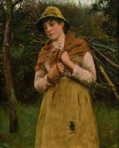 Zbieranie patyków autorstwa Edwin Harris
