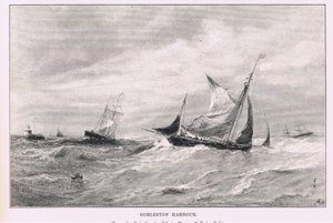 Port Gorleston, z The Magazine of Art 1893, Cassell and Company autorstwa Edwin Hayes