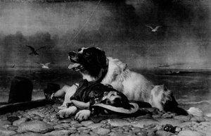 Uratowany!, c1856, 1911 autorstwa Edwin Landseer