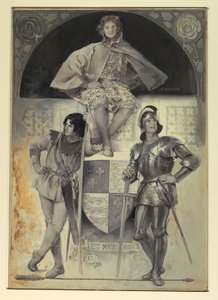 Pages and Knights, Frontispiece do „Człowieka pod bronią” autorstwa Edwin Howland Blashfield