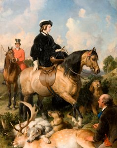 Królowa Wiktoria w Windsor Home Park, 1865 autorstwa Edwin Landseer