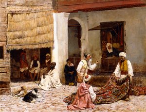 Bazar dywanów, Tanger, 1878