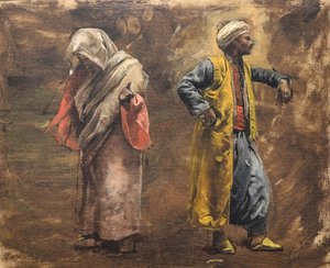 Studium Dwóch Postaci, ca. 1878. autorstwa Edwin Lord Weeks