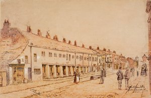 The Shambles, od strony Church Street, ok. 1891-1917 (akwarela na papierze) autorstwa Edwin Robert Beattie