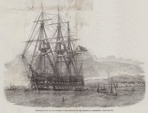 Emigracja z Isle of Skye, Herkules w porcie Campbelton autorstwa Edwin Weedon