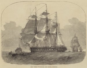 HMS Nankin, 50 dział, szanowny Keith Stewart, dowódca