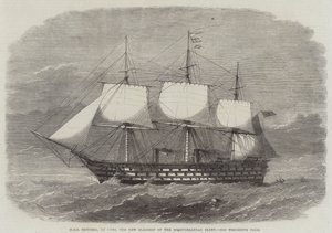 HMS Victoria, 102 Guns, nowy okręt flagowy Floty Śródziemnomorskiej