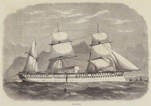 Indie i książę Walii, HMS Serapis autorstwa Edwin Weedon