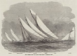 Mecz Royal Thames Yacht Club, jachty w Northfleet Hope autorstwa Edwin Weedon
