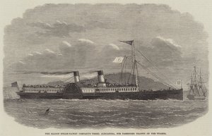 Statek Alexandra firmy Saloon Steam-Packet Company do ruchu pasażerskiego na Tamizie