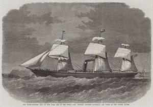 The Screw-Steamer City of New York, jeden z Inman Line biegnących między Liverpoolem a portami Stanów Zjednoczonych