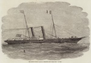 Nowy parowiec Havre . firmy kolei południowo-zachodniej