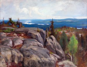 Krajobraz (Maisema z Koli) - Paysage de Koli - par Eero (Erik) Jarnefelt (Jaernefelt) (1863-1937)