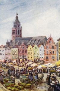 Ren: Nymegen (kolorowa litografia) autorstwa Effie Jardine