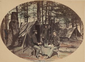 Życie w obozie, dowództwo 6 Korpusu, ok. godz. 1864.