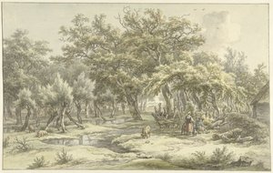 Krajobraz w pobliżu Eext (Drenthe) autorstwa Egbert van Drielst