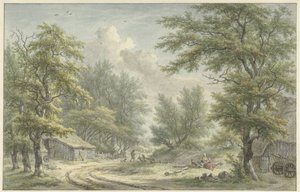 Krajobraz w pobliżu Eext, Drenthe