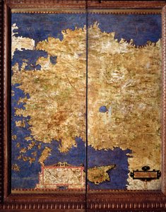 Anatolia Mapa wykonana przez Egnazio Danti (1536-1586) matematyka, kosmografa i włoskiego architekta. Około 1567 r. Florencja, Palazzo Vecchio, Sala del Mappamondo