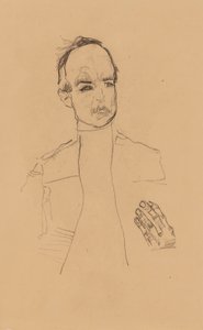 2022 NYR 20682 0724 001(egon schiele siedzący chłopiec ze złożonymi rękami studium portretowe dr oska011034) autorstwa Egon Schiele