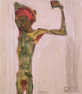Anarchista, ok. 1909-10 autorstwa Egon Schiele