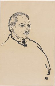 August Lederer, 1918 autorstwa Egon Schiele