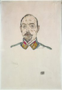 Austriacki oficer autorstwa Egon Schiele