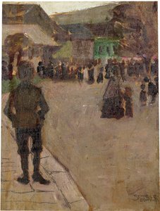 Przed Leopolditag w Klosterneuburgu, 1907 autorstwa Egon Schiele