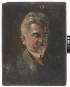 Portret Leopolda Czihaczka w profilu trzech czwartych autorstwa Egon Schiele
