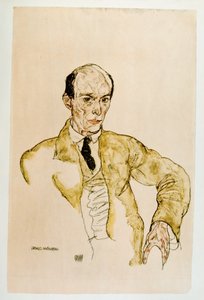 Kompozytor Arnold Schoenberg, Komponisty Arnolf Schoenberg gwasz, ... (gwasz) autorstwa Egon Schiele