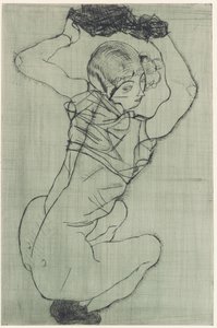 Przyczajony autorstwa Egon Schiele