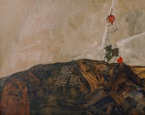 Die Eremiten (olej na płótnie) autorstwa Egon Schiele