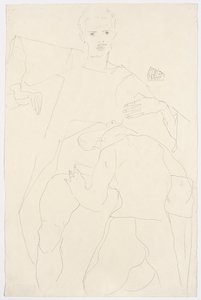 Scena erotyczna autorstwa Egon Schiele
