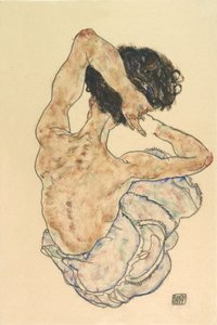 Akt kobiecy, 1917. autorstwa Egon Schiele