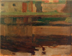 Domy nad rzeką I. autorstwa Egon Schiele