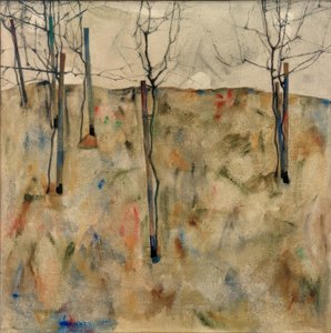 Gołe drzewa autorstwa Egon Schiele