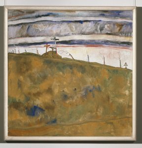 Kalvarienberg (obraz na płótnie) autorstwa Egon Schiele