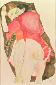 Kochankowie autorstwa Egon Schiele